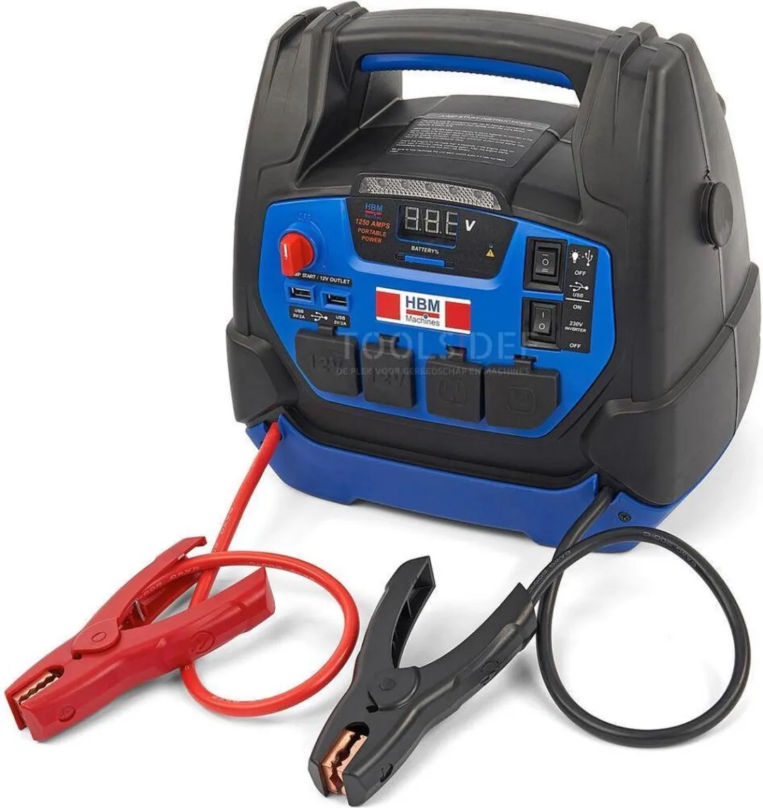 HBM Auto Startbooster 230V 12V 22Ah