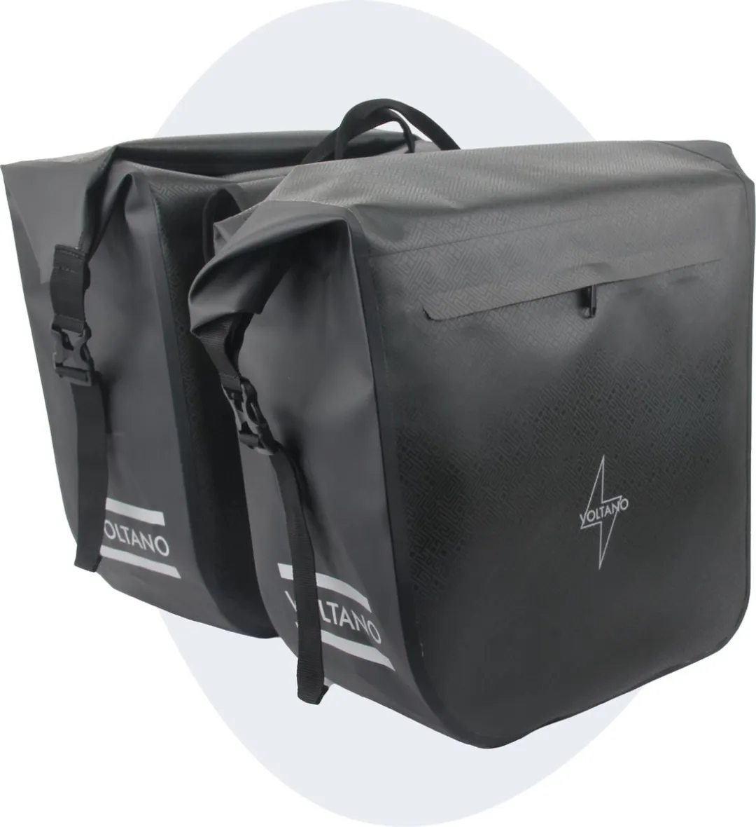 Voltano Dubbele Fietstas Rolltop Urban 48L