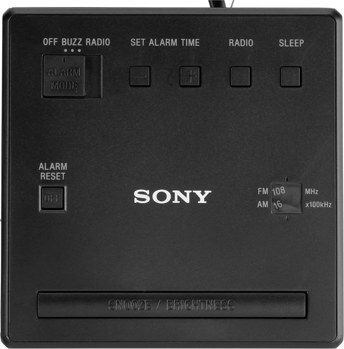 Sony ICF-C1B Wekkerradio - Zwart - afbeelding 6 van 6