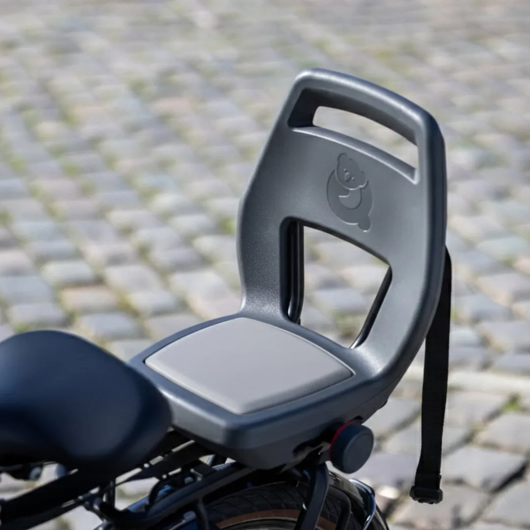 Qibbel Junior 6+ Fietsstoeltje Achterop - Granite Grey - afbeelding 6 van 6
