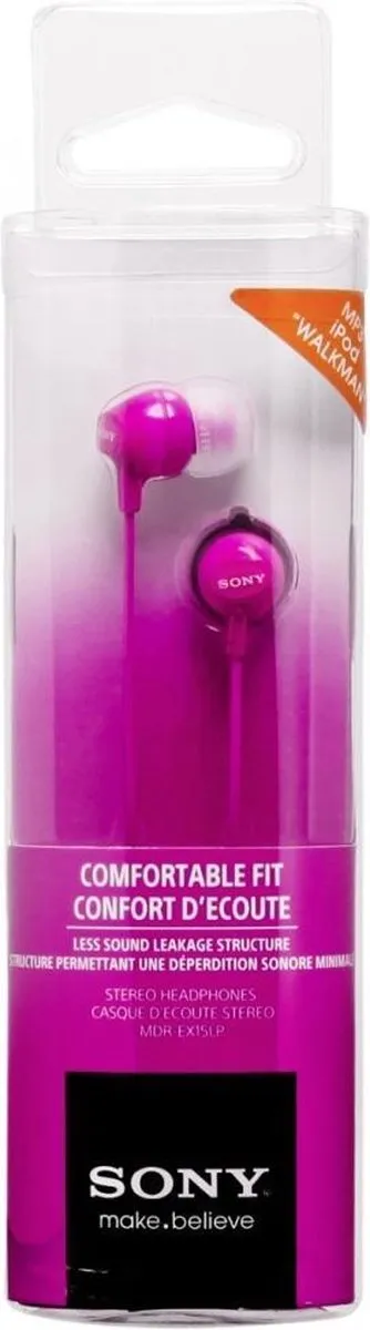 Sony MDR-EX15LP In-ear Oordopjes - Roze