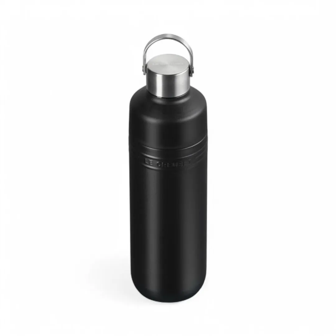 Le Creuset Drinkfles On The Go 1L - Mat Zwart