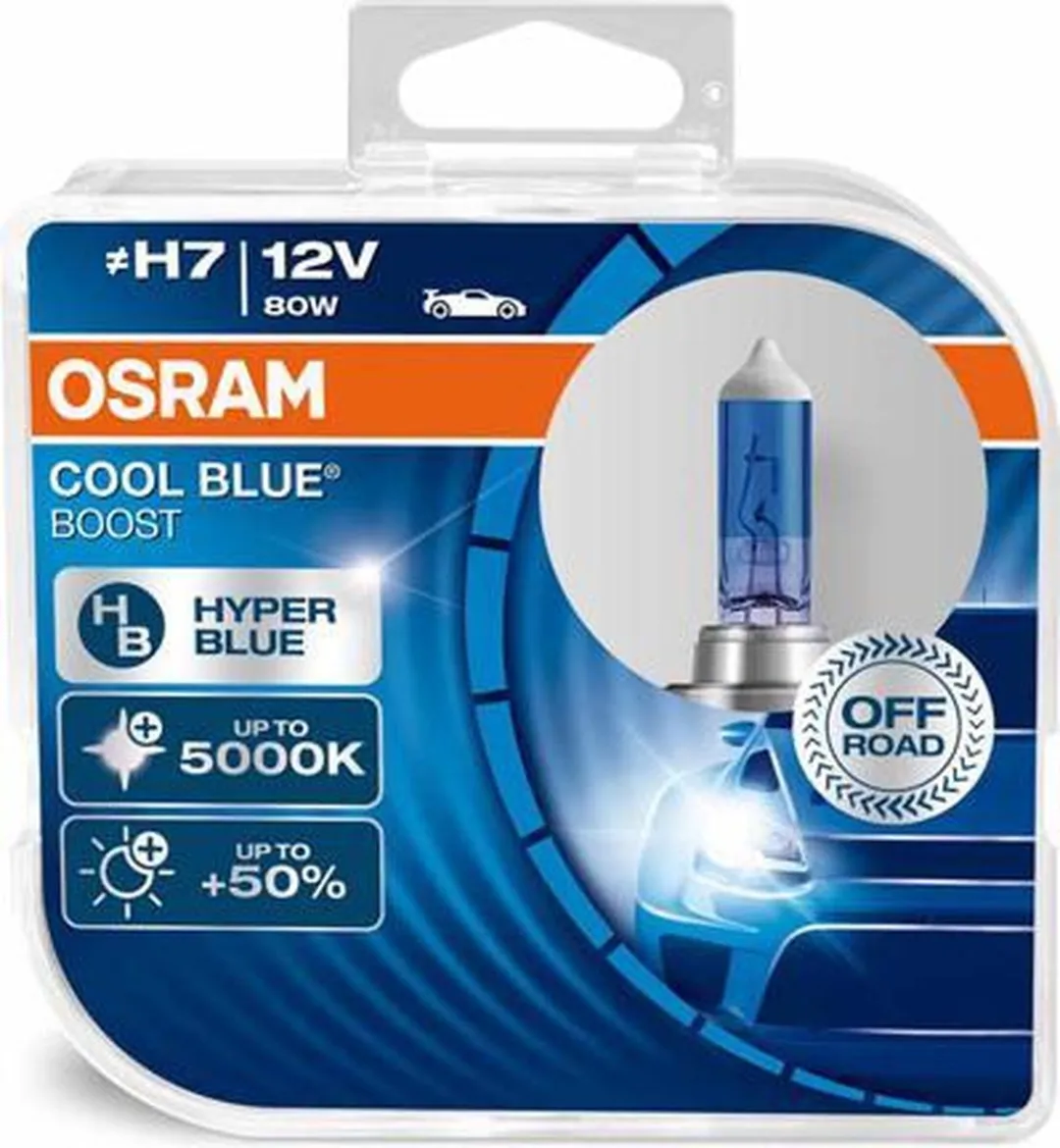 Osram Halogeenlamp H7 12V 80W - IJsblauw 5500K - 2 Stuks