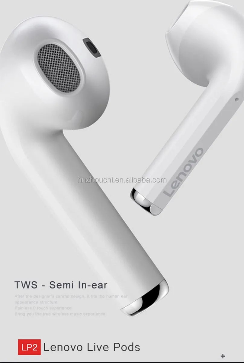 Lenovo LivePods LP2 Bluetooth Oordopjes - Wit