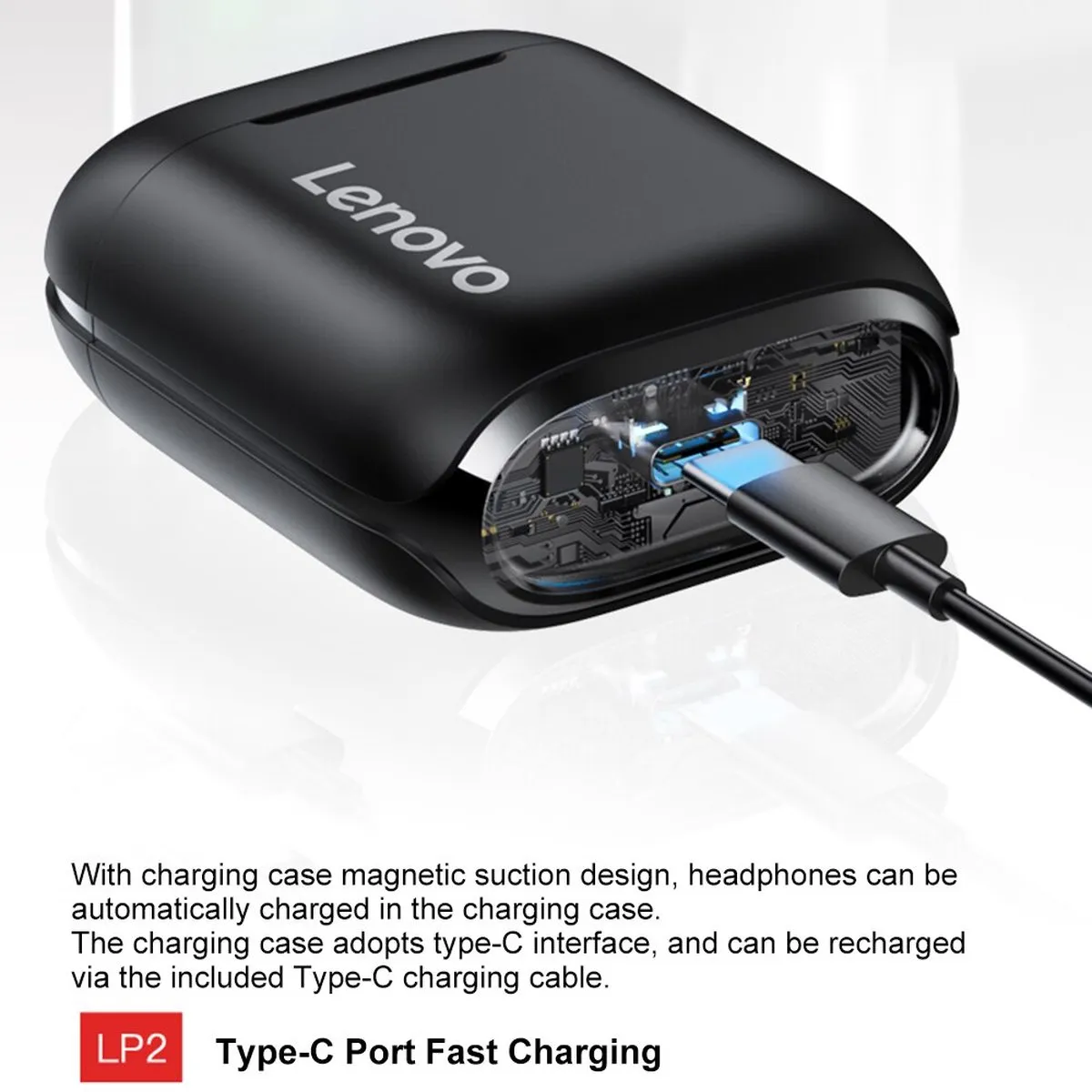 Lenovo LivePods LP2 Bluetooth Oordopjes - Wit