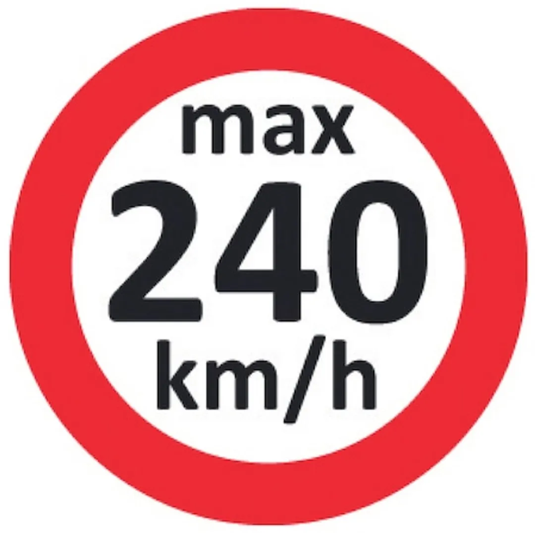 Würth Winterbanden Snelheidsstickers - 100 Stuks - Wit/Rood/Zwart