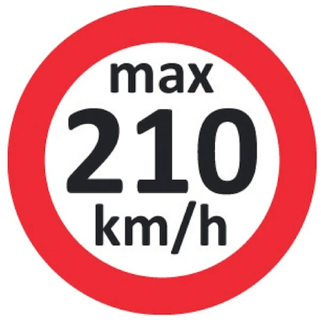 Würth Winterbanden Snelheidsstickers - 100 Stuks - Wit/Rood/Zwart