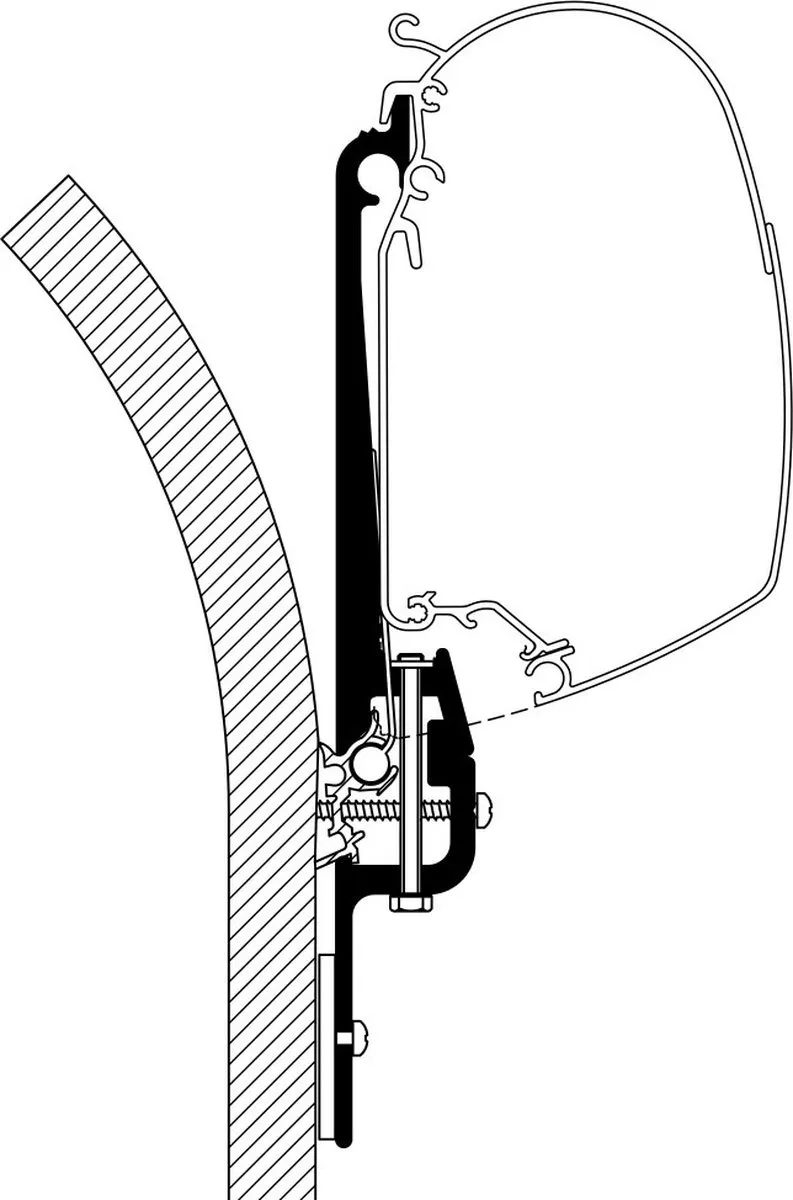 Thule Eriba Touring Adapter - 3 Stuks