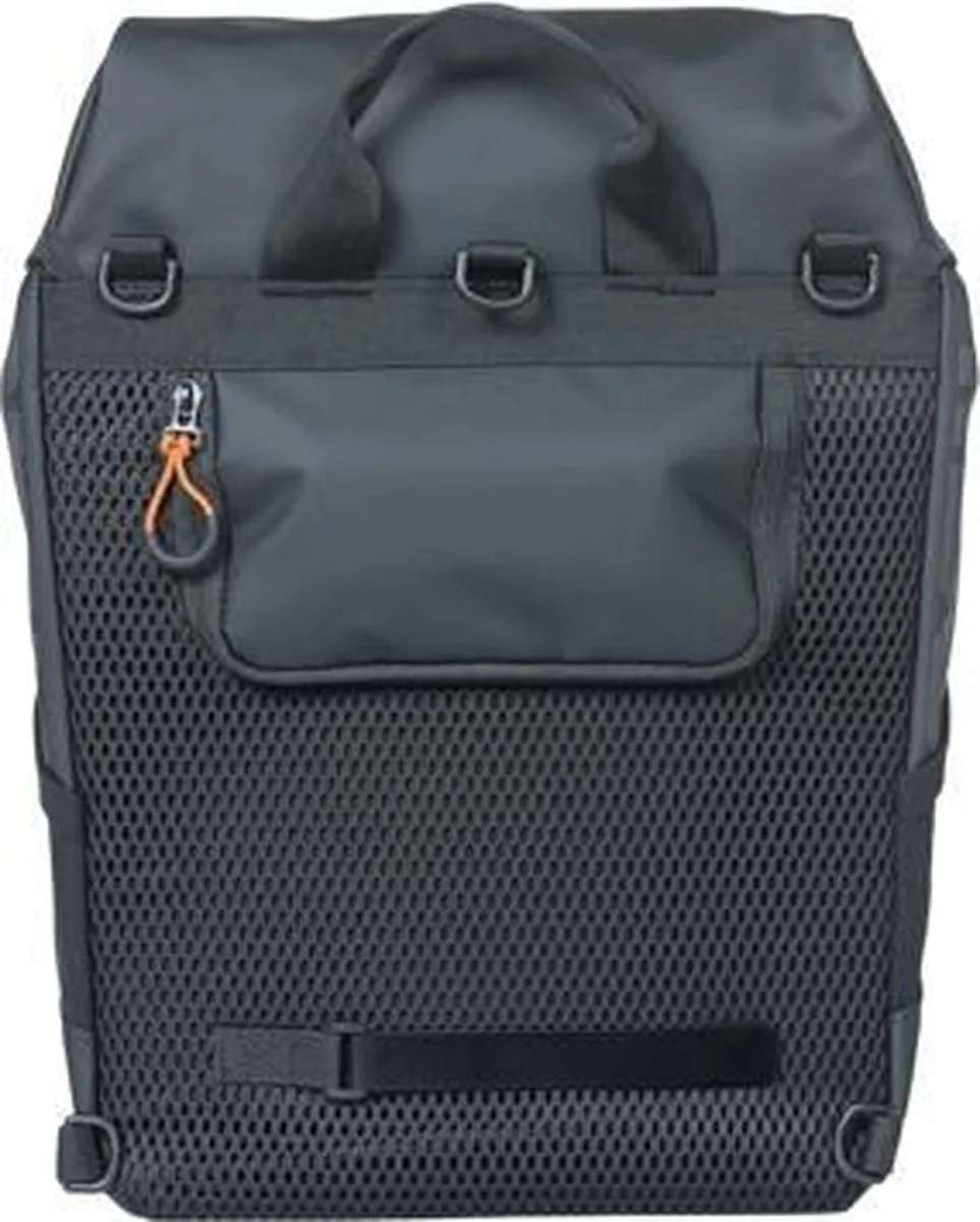 Basil Miles Nordlicht Fietsrugzak 13L - Black Orange