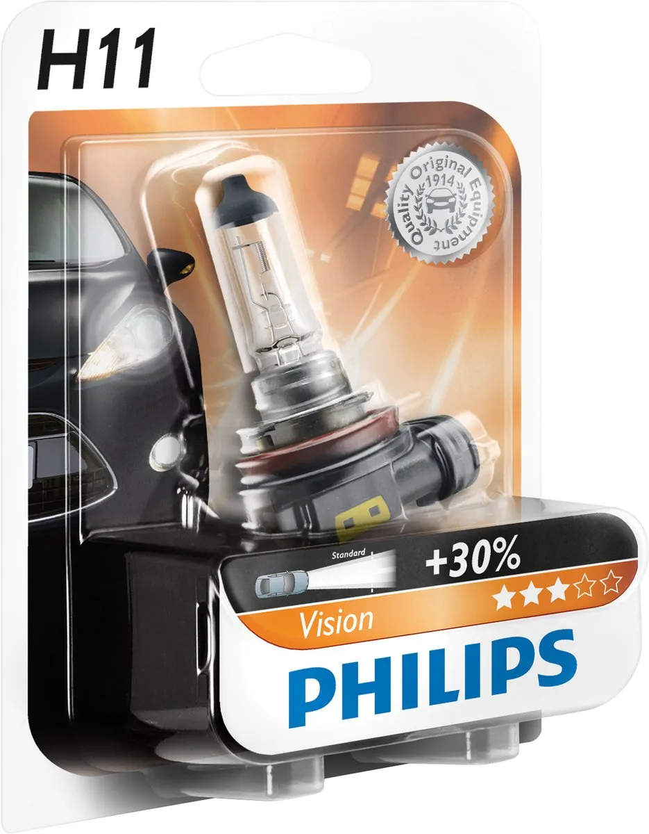 Philips H11 Vision 12V55W - Wit