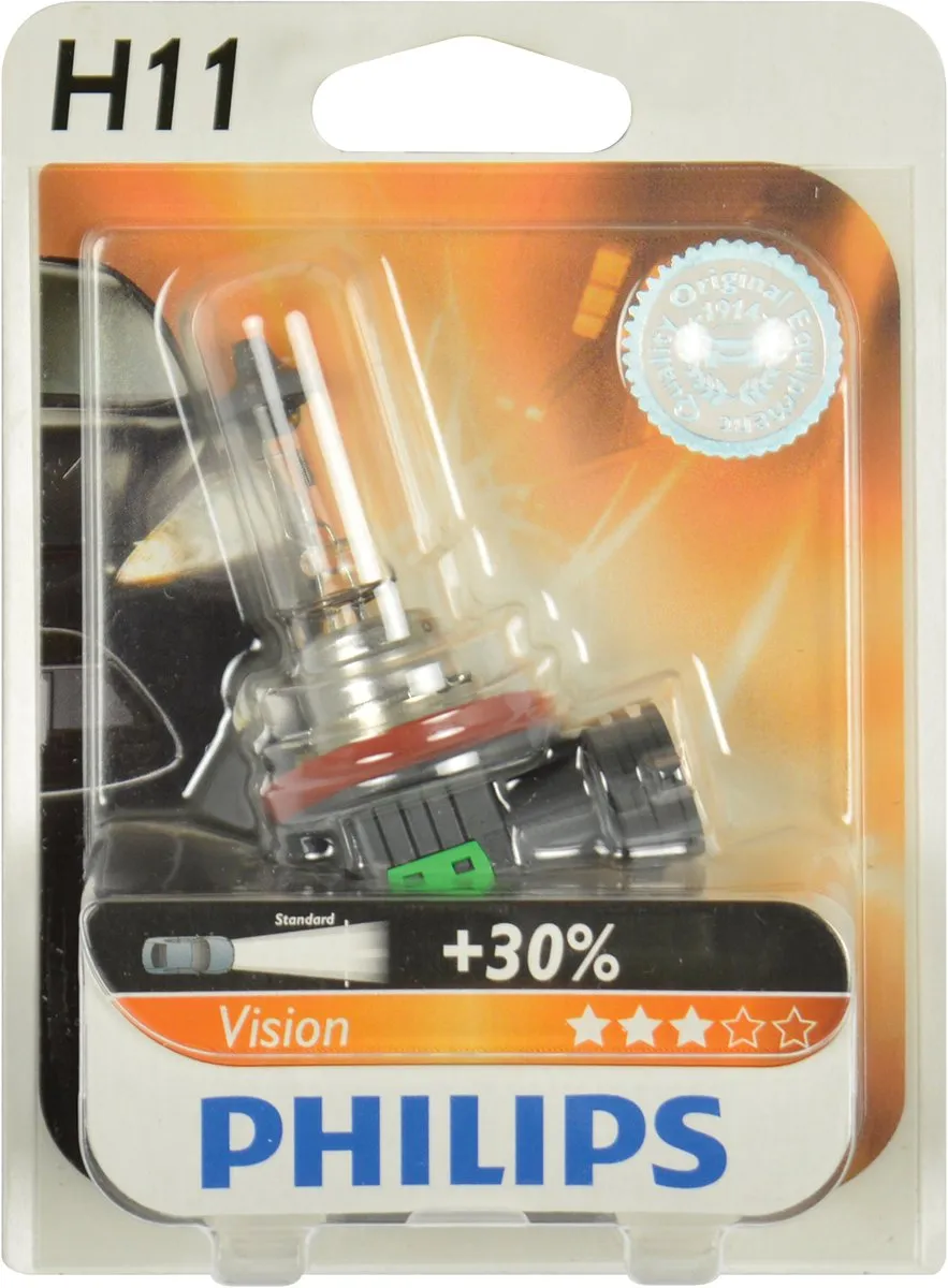 Philips H11 Vision 12V55W - Wit
