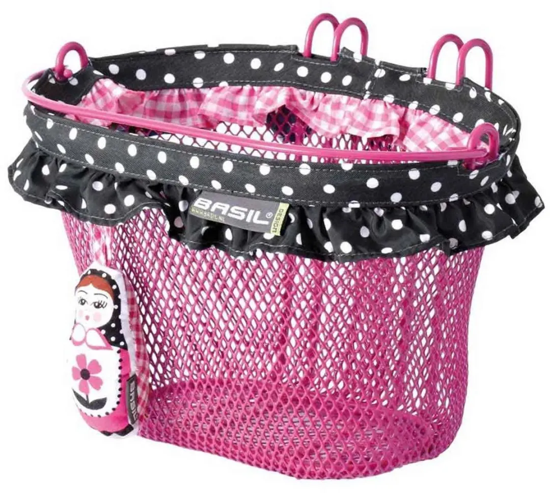 Basil Jasmin Baboushka Kinderfietsmand - Roze