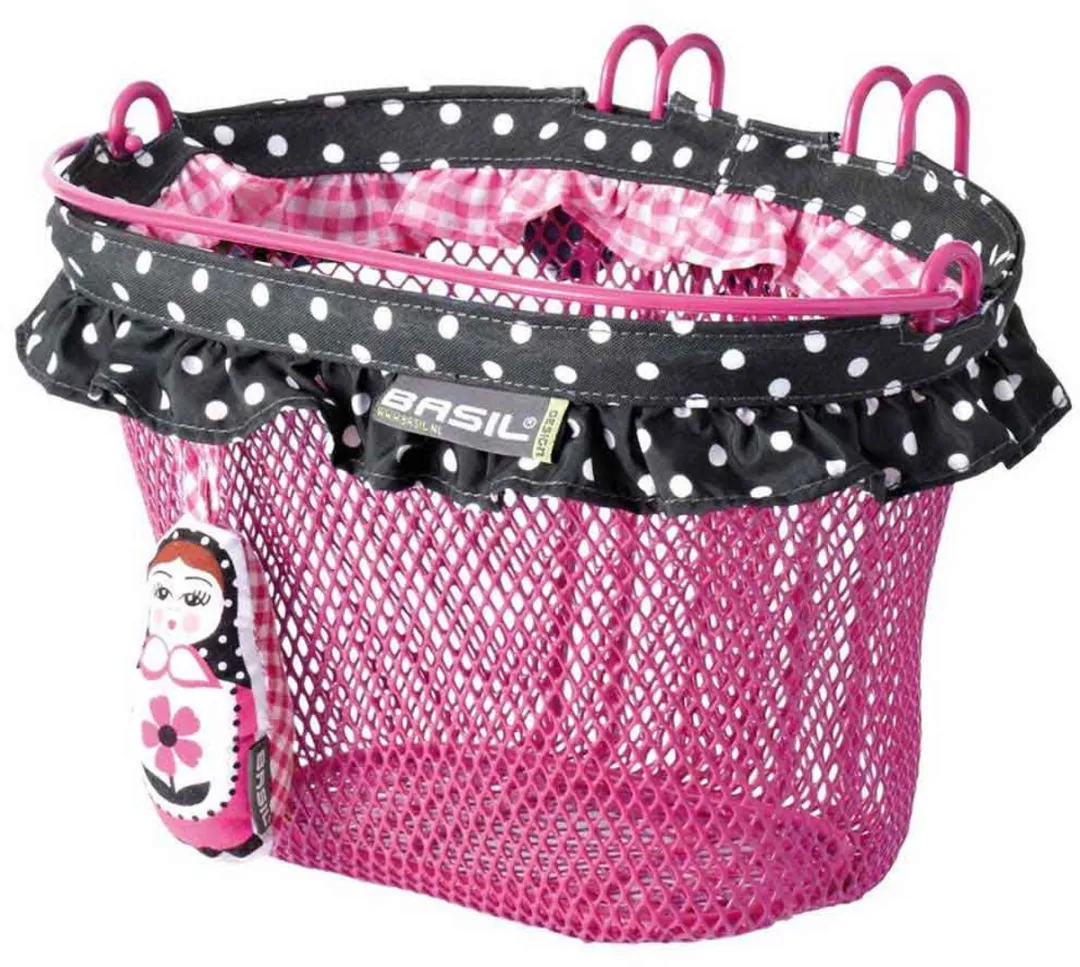 Basil Jasmin Baboushka Kinderfietsmand - Roze