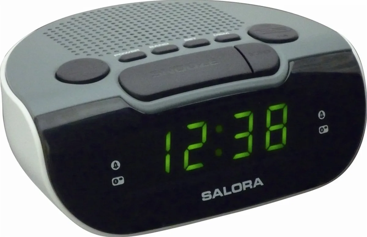 Salora ALARMCLOCK612 Wekkerradio - AM/FM - 2 Wektijden - Zwart