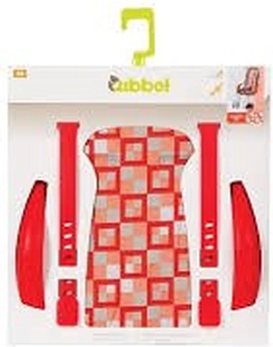 Duodeel qibbel stylingset luxe checked red achter - ROOD