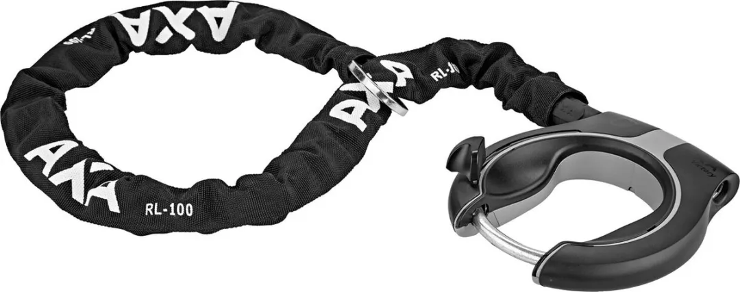 AXA Victory Frameslot met Insteekketting 100cm - Zwart
