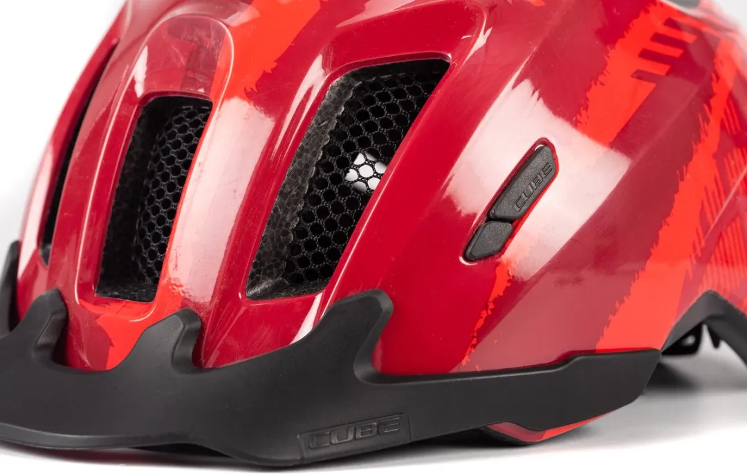 CUBE Fietshelm Ant - Kinderhelm - 11 Ventilatiegaten - SNAP 360 CUBE fit-systeem - X-Lock-montagesysteem - EPS Double In-Mould - 49-55 cm - S - Rood