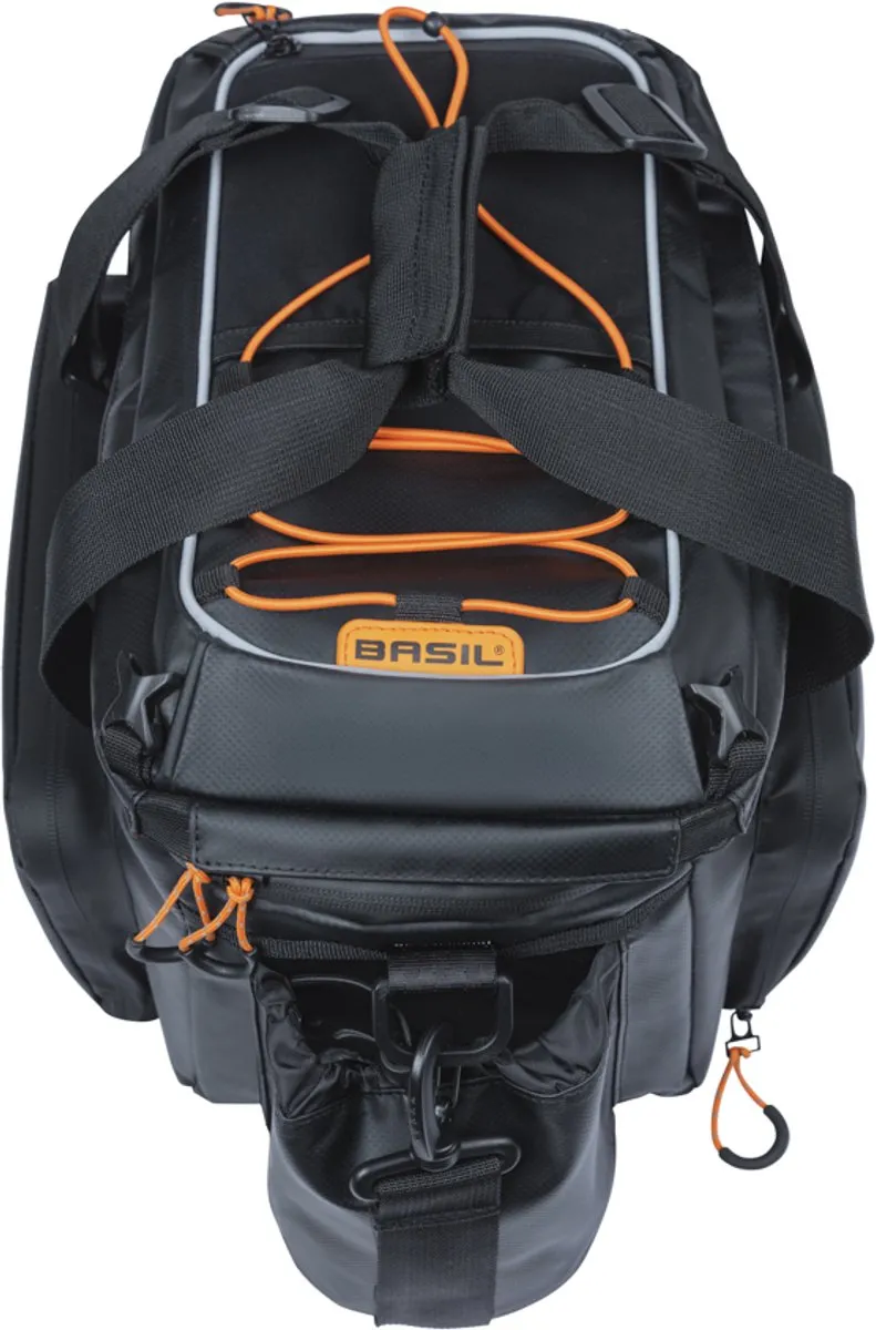 Basil Miles Tarpaulin Trunkbag XL Pro 36L - MIK-9 - Zwart/Orange
