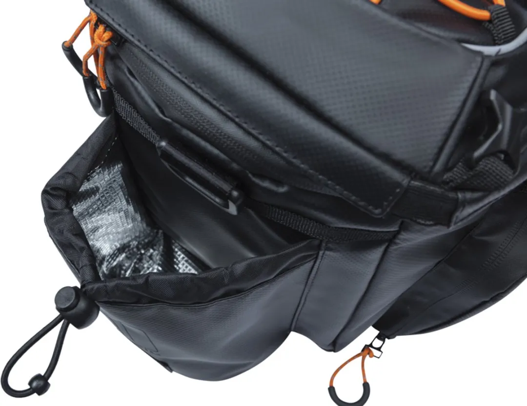 Basil Miles Tarpaulin Trunkbag XL Pro 36L - MIK-9 - Zwart/Orange
