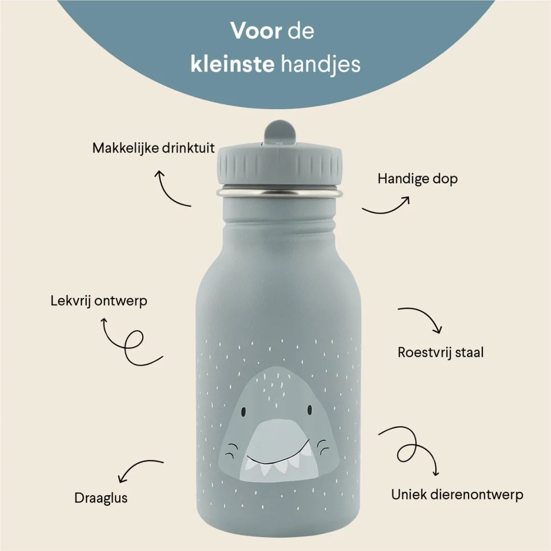 Trixie Mr Shark RVS Waterfles 350ml - Blauw - afbeelding 6 van 6