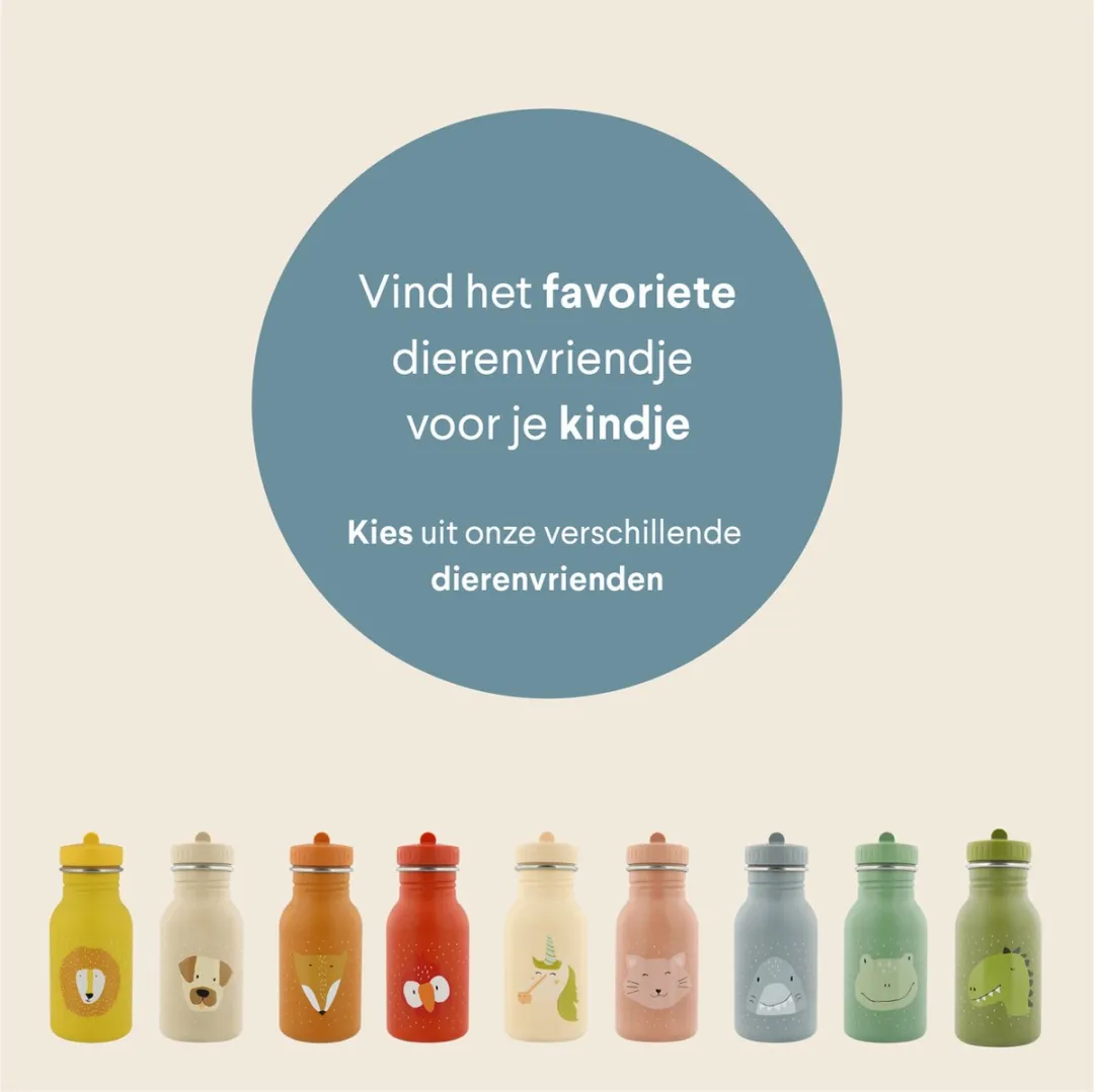 Trixie Mr Shark RVS Waterfles 350ml - Blauw