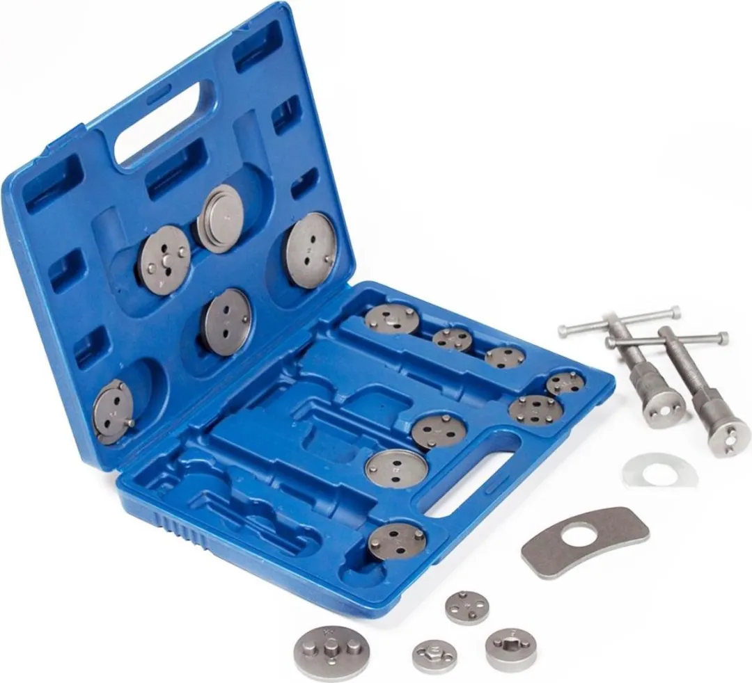 HBM Remklauw Terugstel Demontage Set 20-delig - Blauw