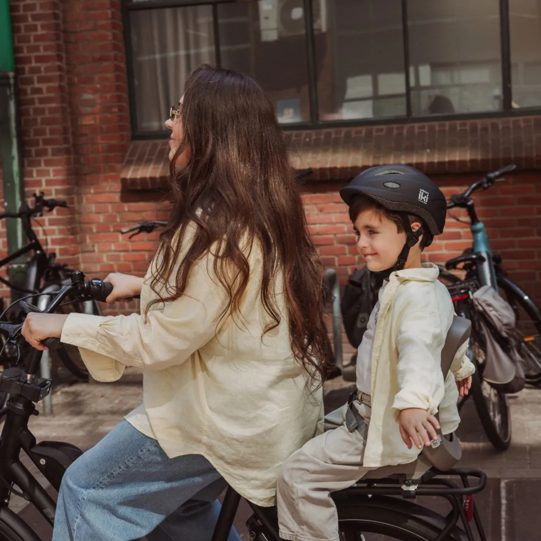 Urban Iki Junior Fietszitje Dragermontage - Suzume Grey/Bincho Black