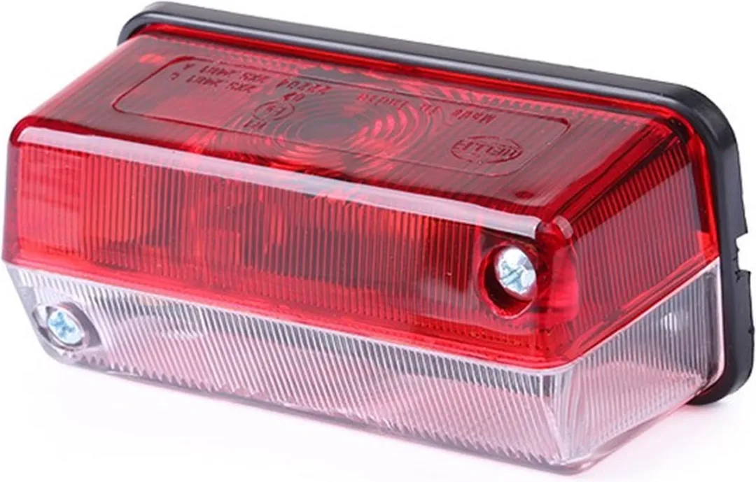 Hella Zijmarkeringslicht Rood/Wit 92x42x37mm - afbeelding 2 van 3