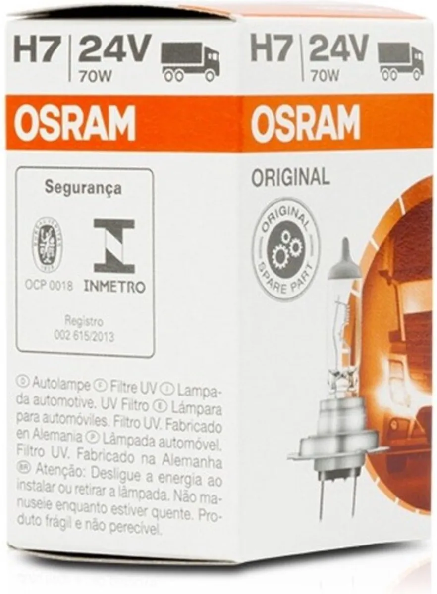 Osram H7 24V 70W Autolamp - 1 Stuks