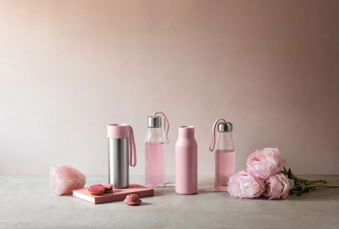 Eva Solo Drinkfles 500ml Glas Rose Quartz