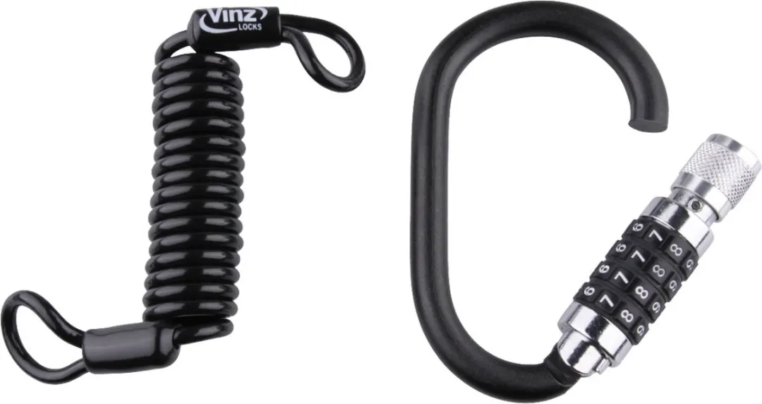 VINZ Shasta Kabelslot 120cm - Zwart - afbeelding 6 van 6