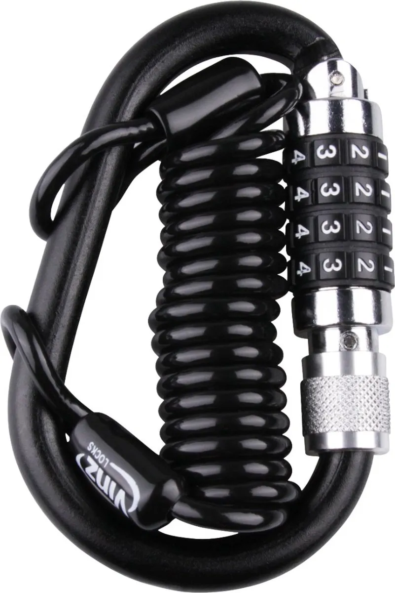 VINZ Shasta Kabelslot 120cm - Zwart