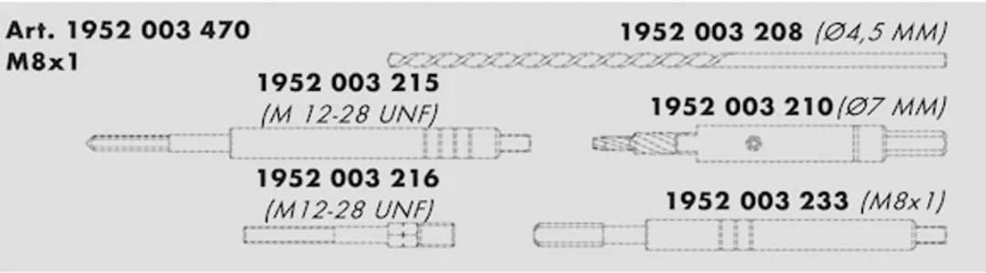 Würth Uitboor- en Verwijderingsset Gloeibougies M8 x 1.0