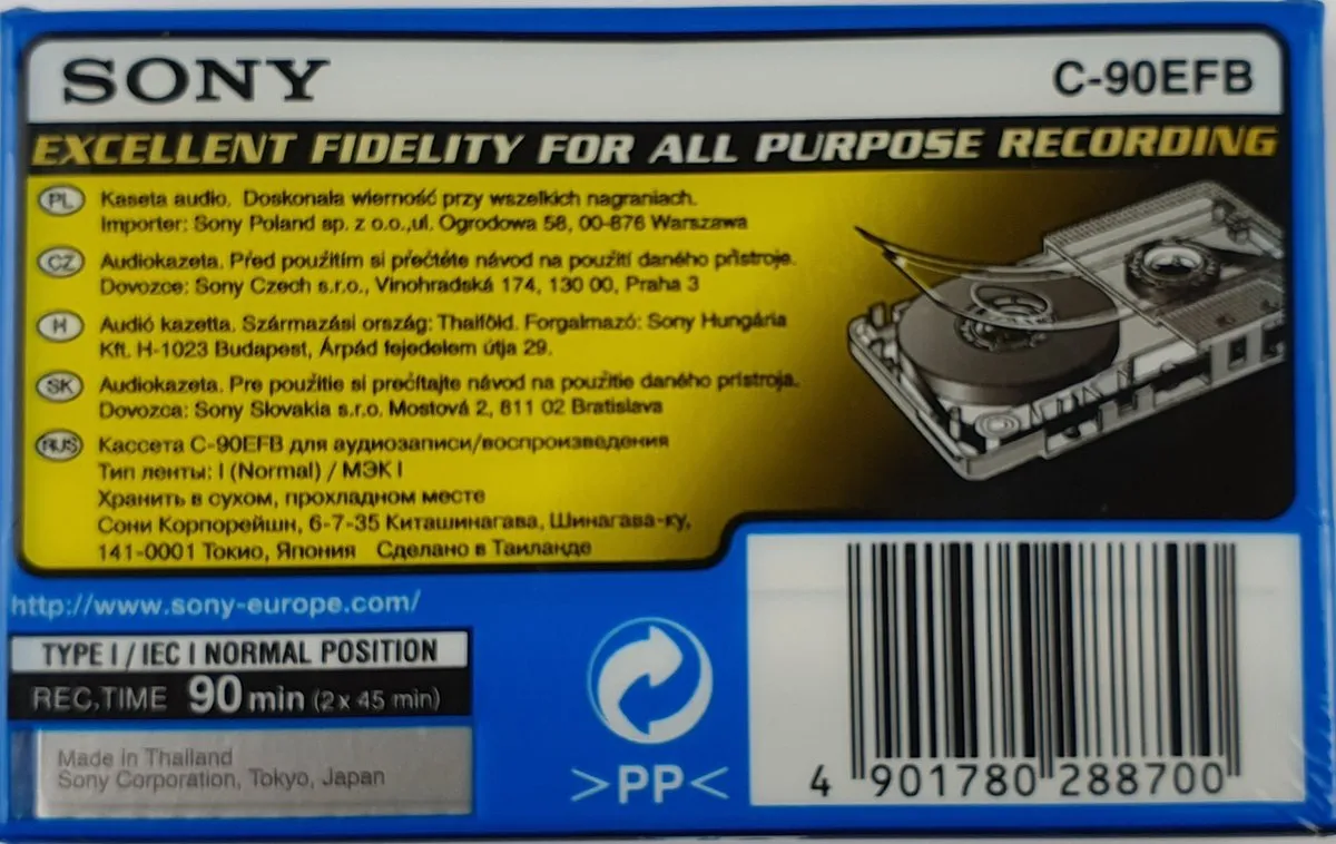 Sony EF 90 C90EF - Grijs