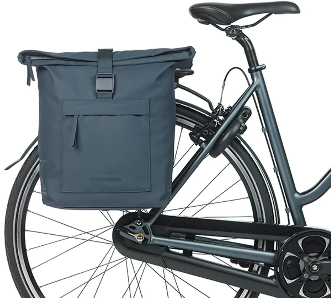 Basil Brooklyn Dubbele Fietstas 41L - Blauw