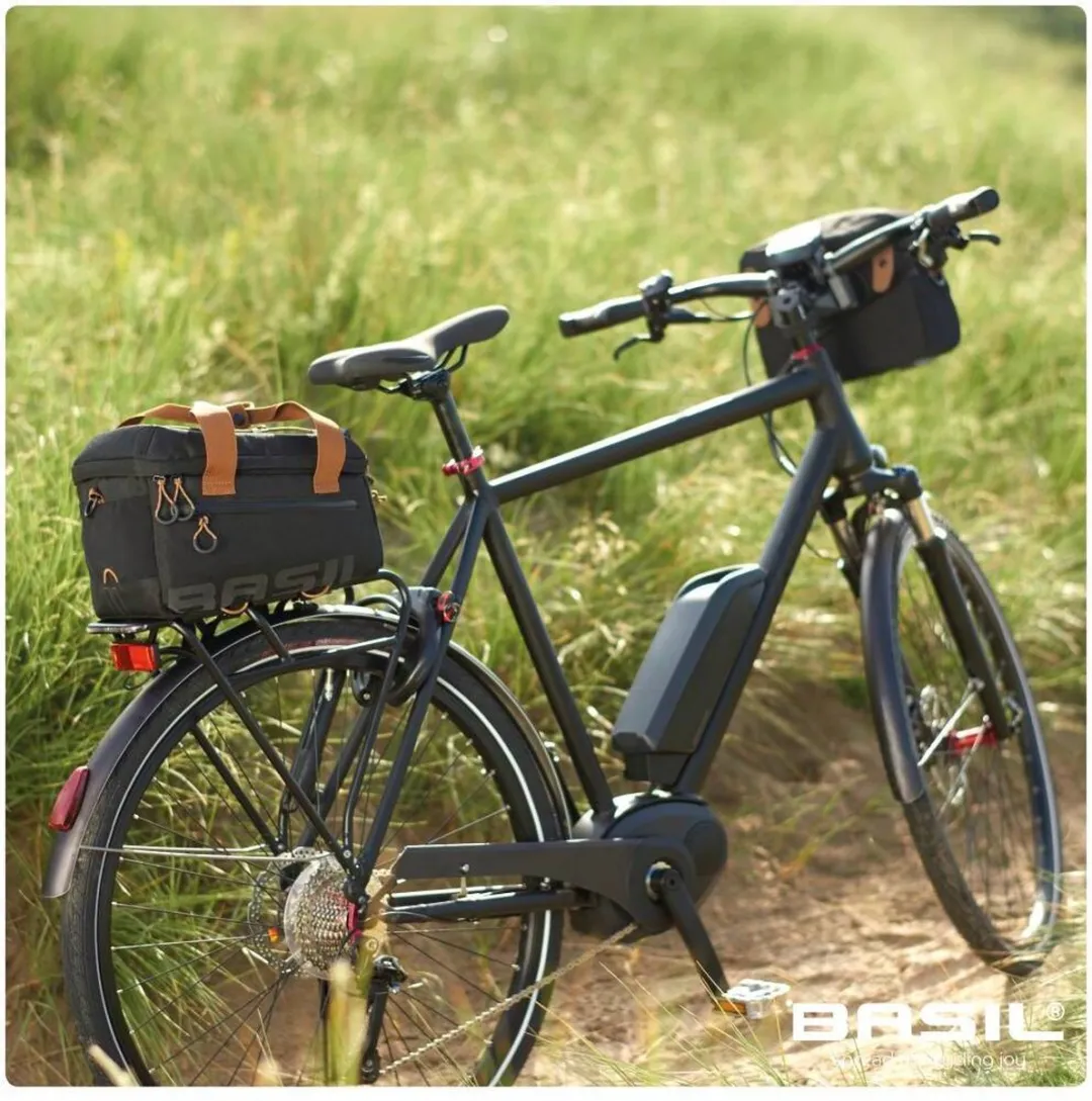 Basil Miles Trunkbag MIK Bagagedragertas - 7L - Zwart/Grijs - afbeelding 6 van 6