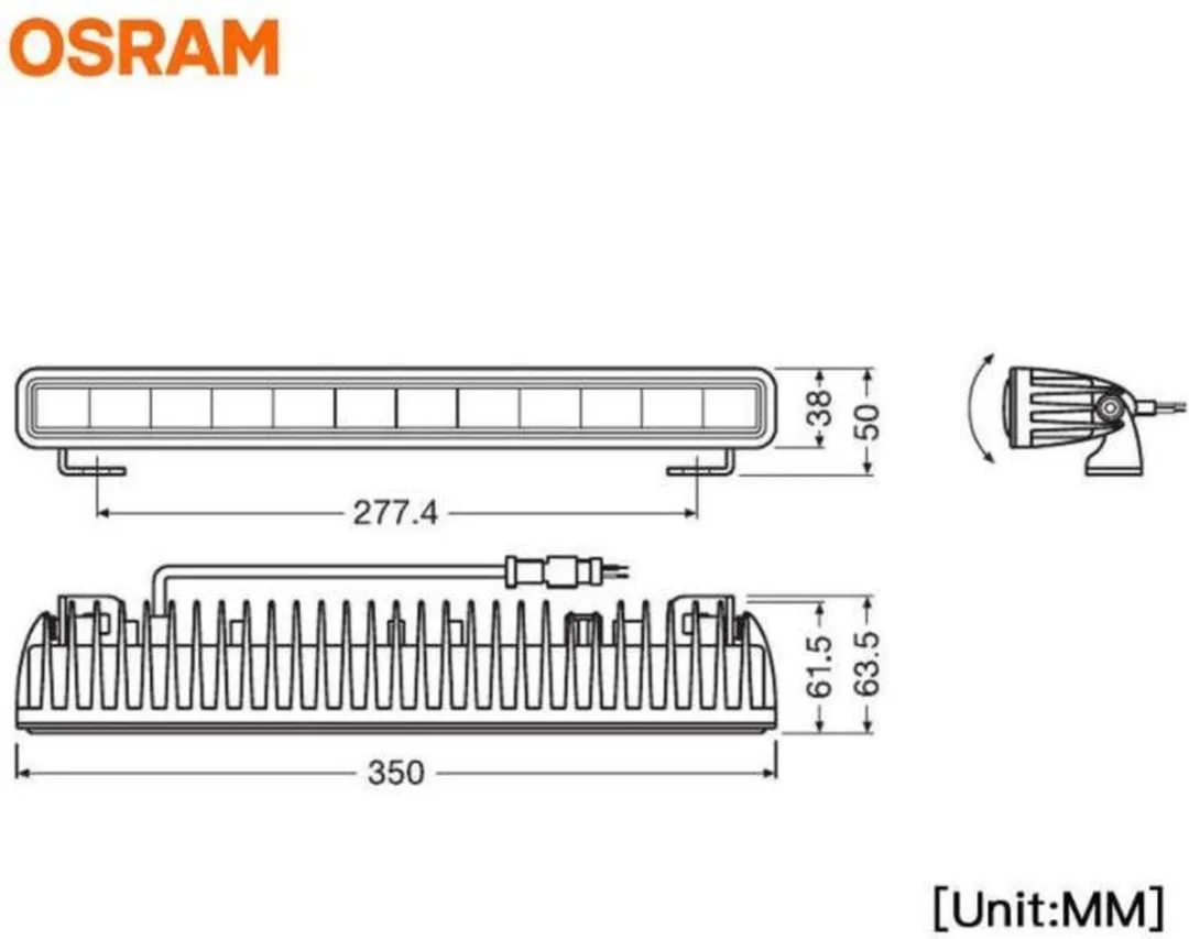 Osram LEDriving SX300-CB Ledbar - 12-24V - Zwart