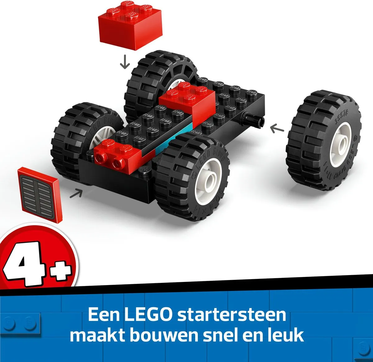 LEGO City 60461 Rode Tractor met Aanhangwagen - 116 Stukken - afbeelding 6 van 6
