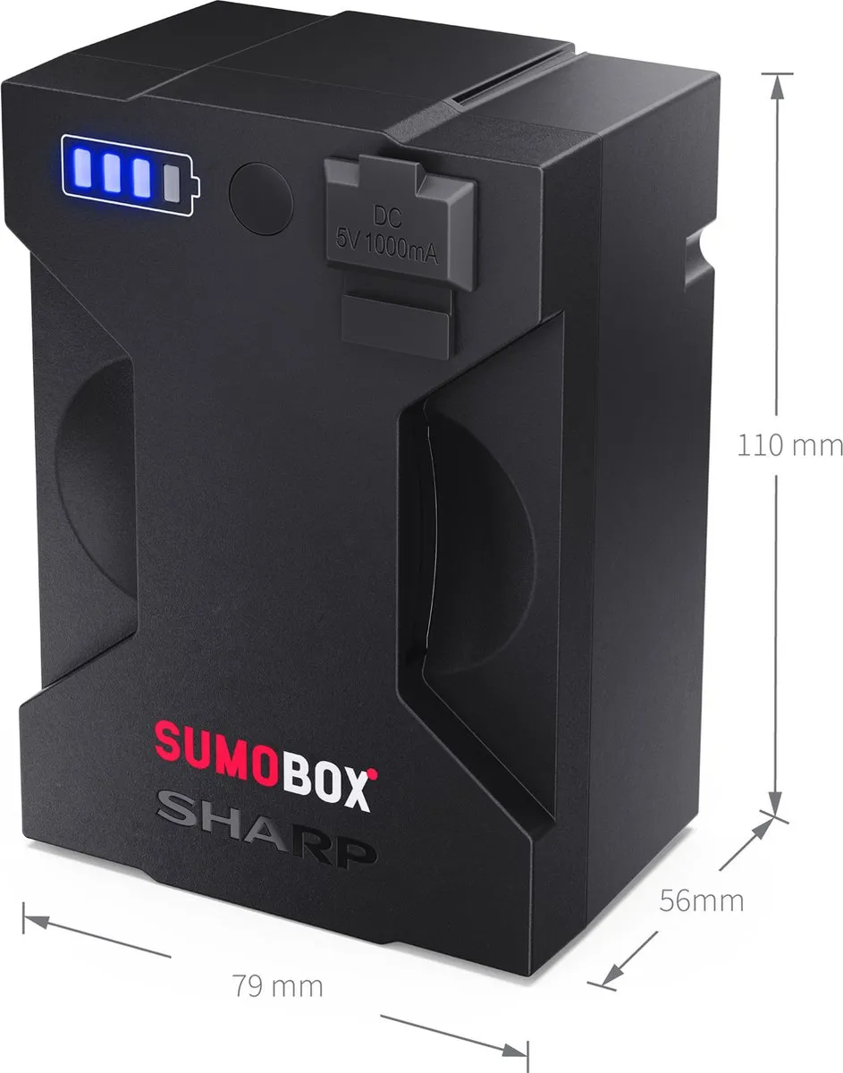 Sharp SumoBox CP-LSBP1 Accupack - Oplader - Zwart