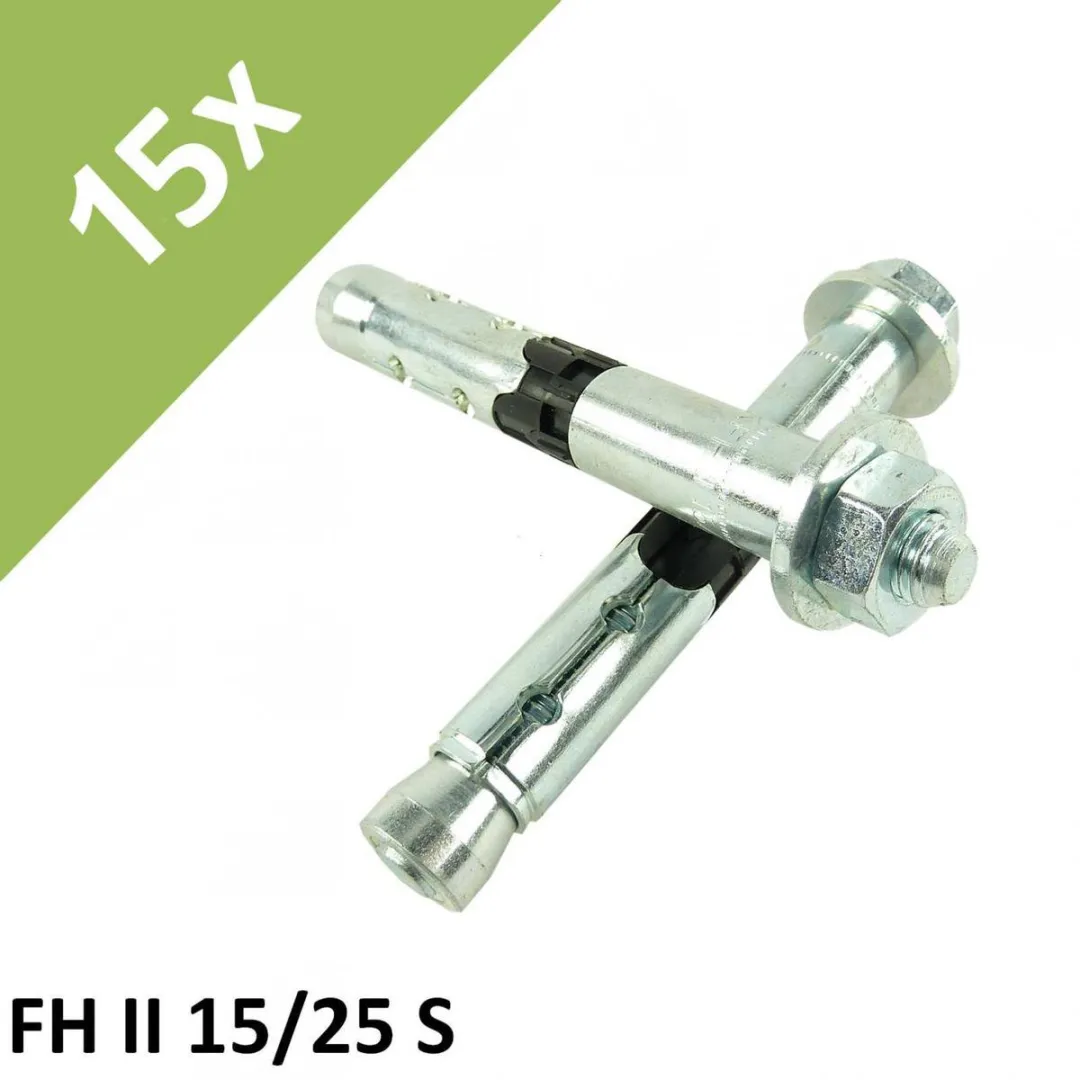 Fischer FH II Veiligheidsankers 15/25 - 25 Stuks