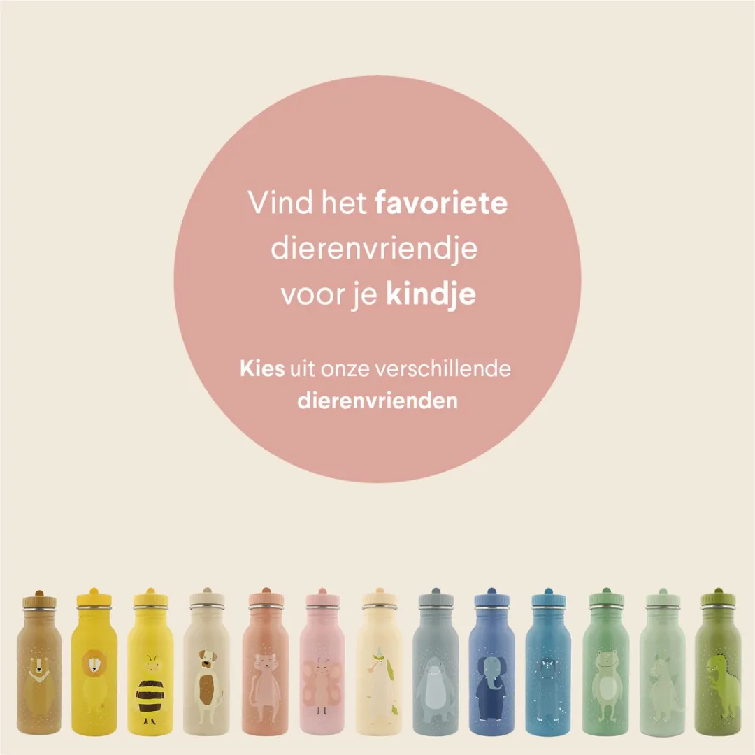 Trixie Mrs. Butterfly RVS Waterfles 500ml - Roze