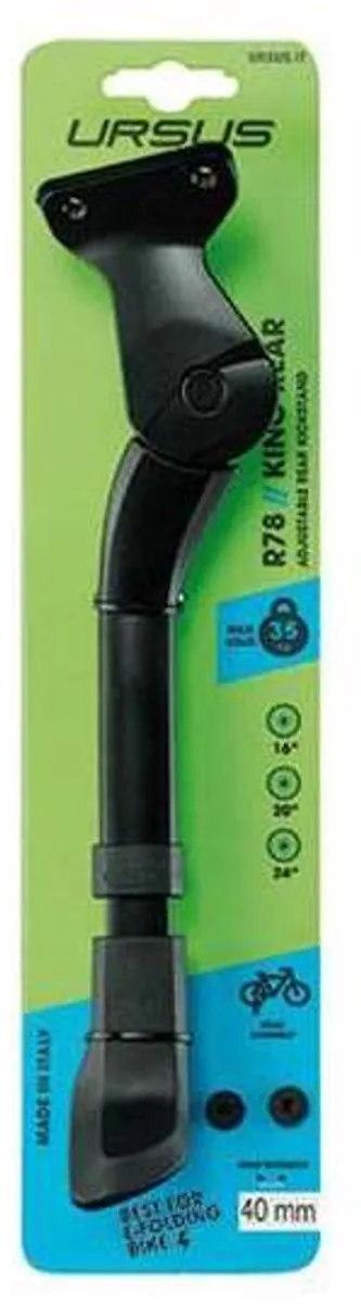 Ursus Verstelbare fietsstandaard - compact en stabiel - zwart - 20 inch - max 35 kg