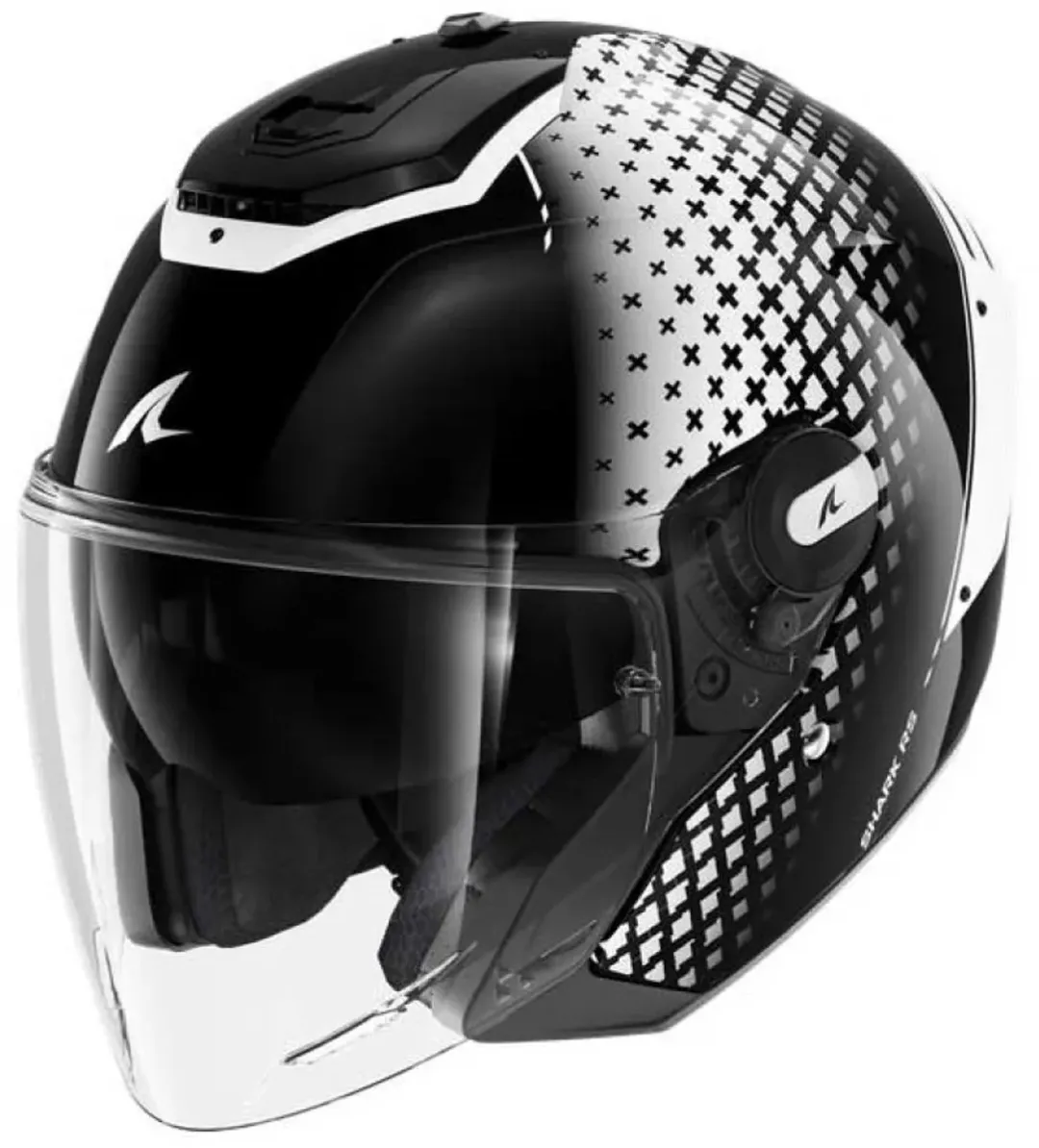 Shark RS Jet Stride Helm - Maat M - Zwart/Wit - afbeelding 6 van 6
