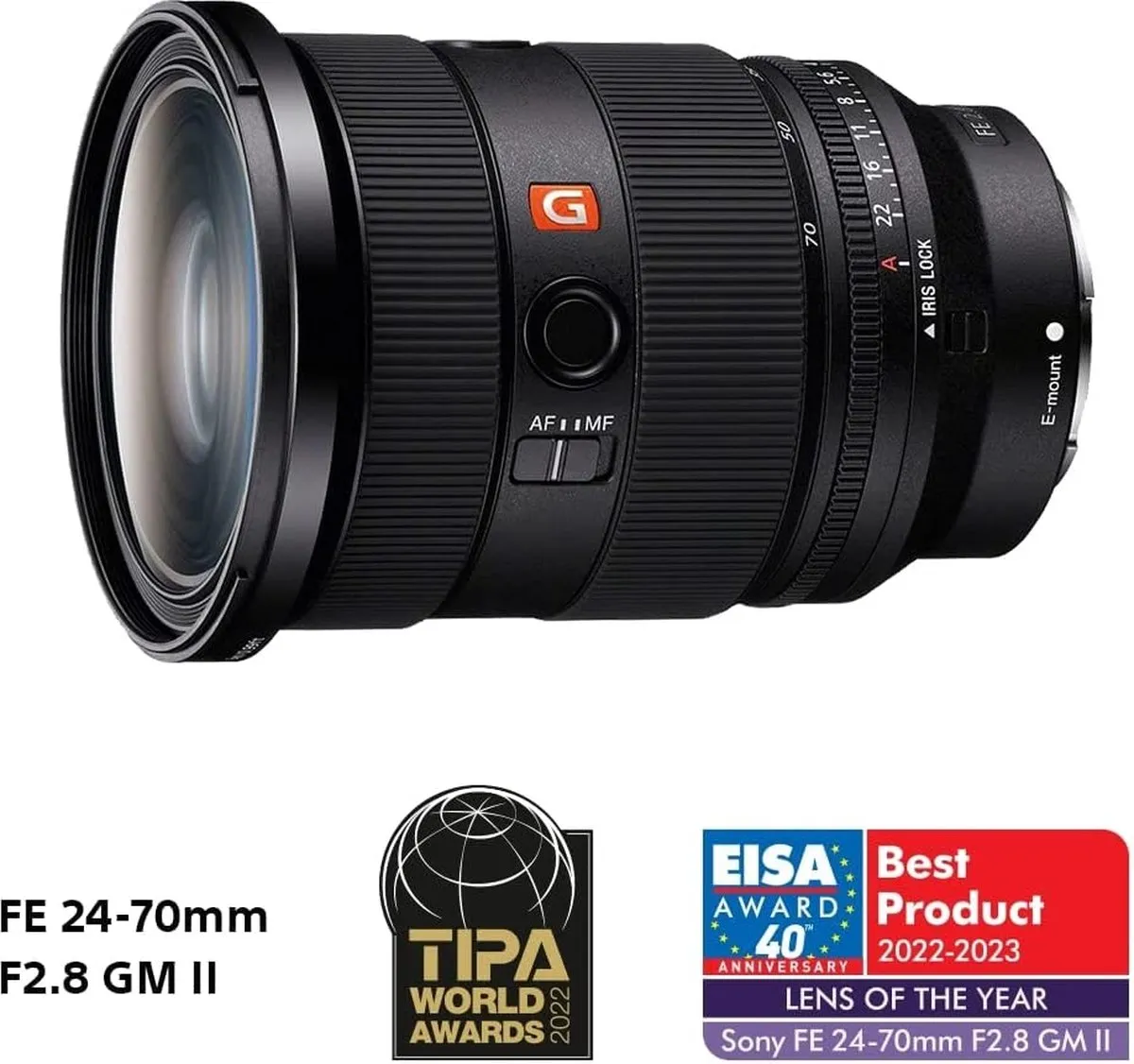 Sony SEL2470GM 24-70mm F2.8 GM Groothoeklens - Zwart