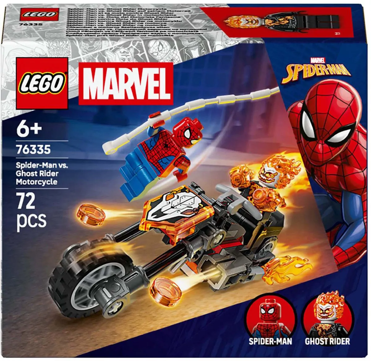 LEGO Marvel Spider-Man vs. Ghost Rider 76335 - 72 Onderdelen