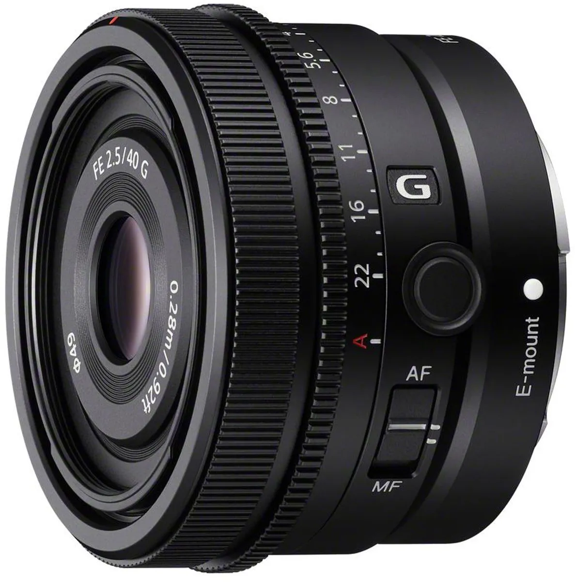 Sony 40mm F2.5G Lens - 49mm Filter