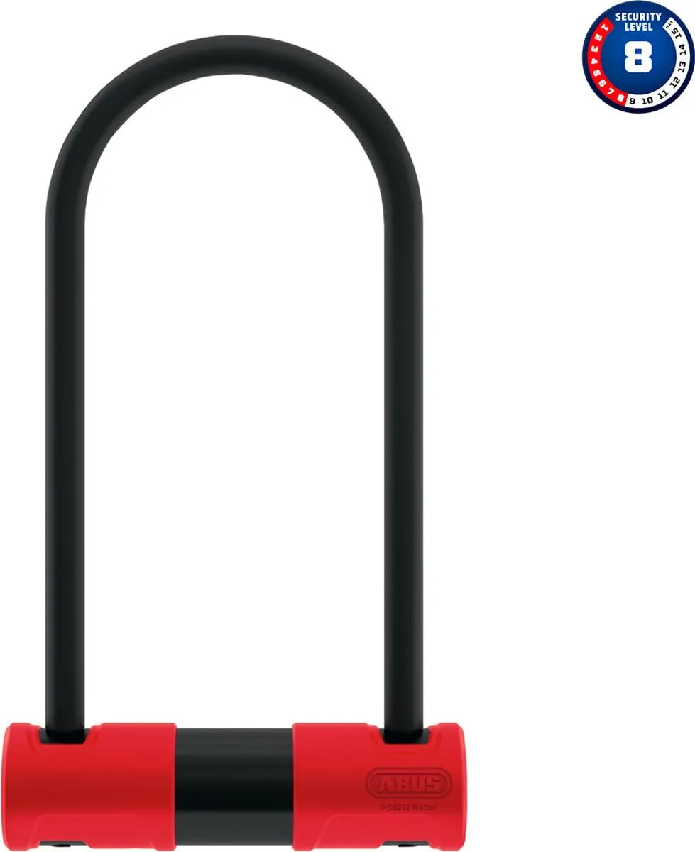 ABUS Alarm 440A Beugelslot 12mm - Zwart/Rood