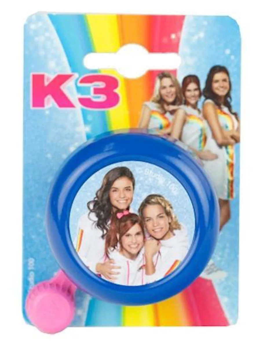Studio 100 Fietsbel K3 - 55mm - Blauw
