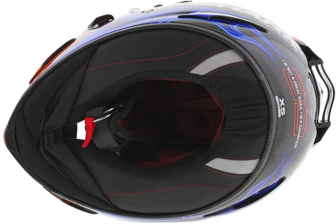 Shark Race-R Pro Carbon Lorenzo 2019 Helm XS - Carbon Blauw/Rood - afbeelding 6 van 6