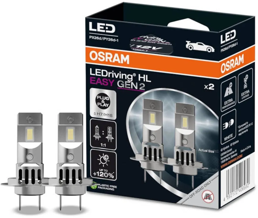 Osram LEDriving HL Easy Gen 2 H7 - Wit - 2 Stuks